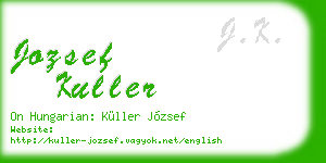 jozsef kuller business card