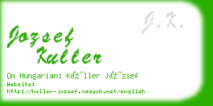 jozsef kuller business card